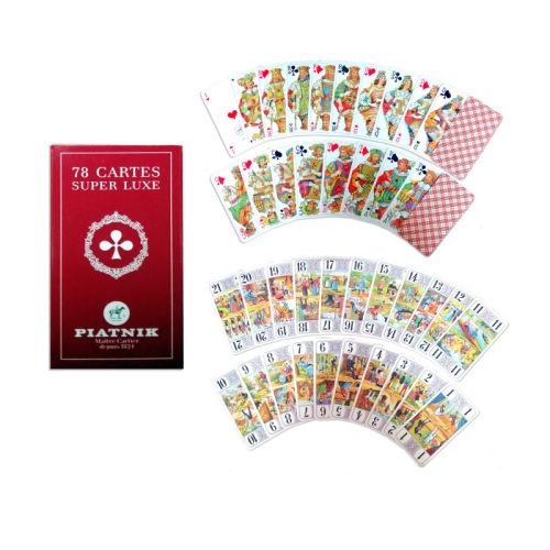 Carti de joc Piatnik Tarot Super Luxe produse in Austria - BONUS